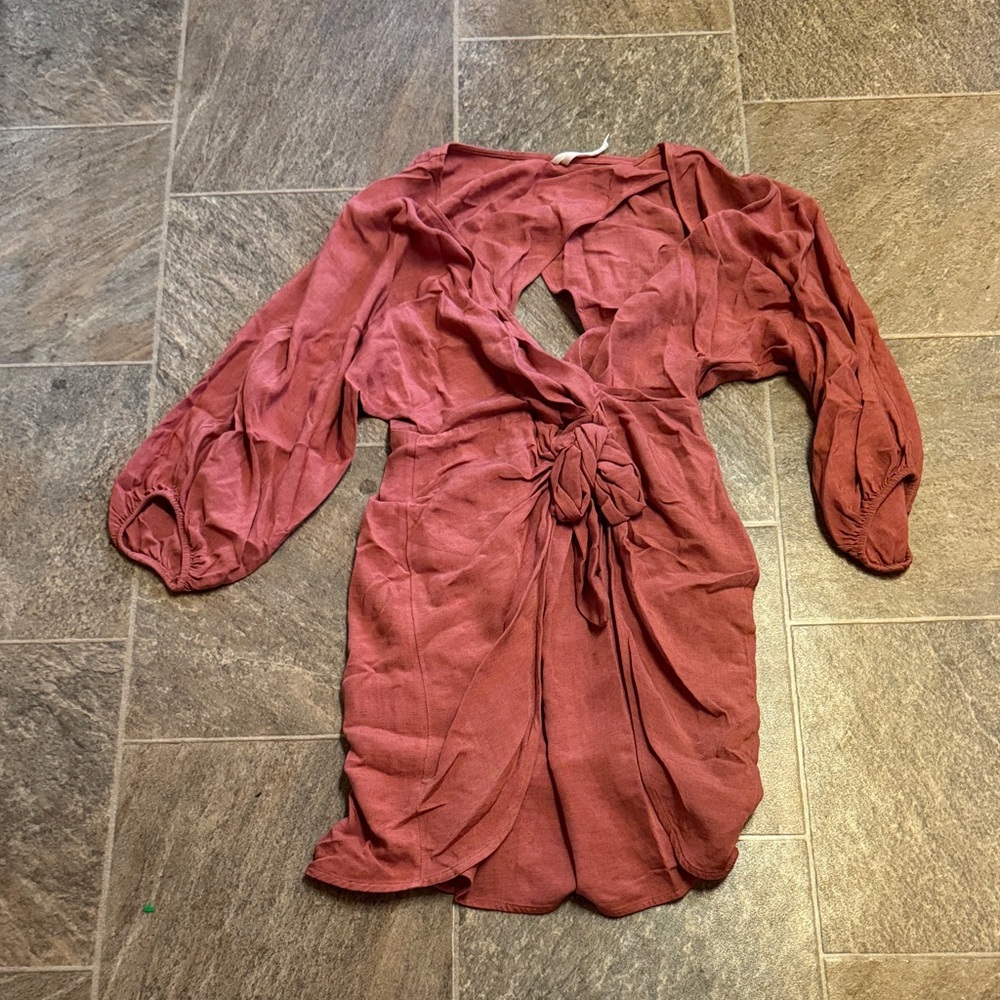 Anthropologie Rust Dress